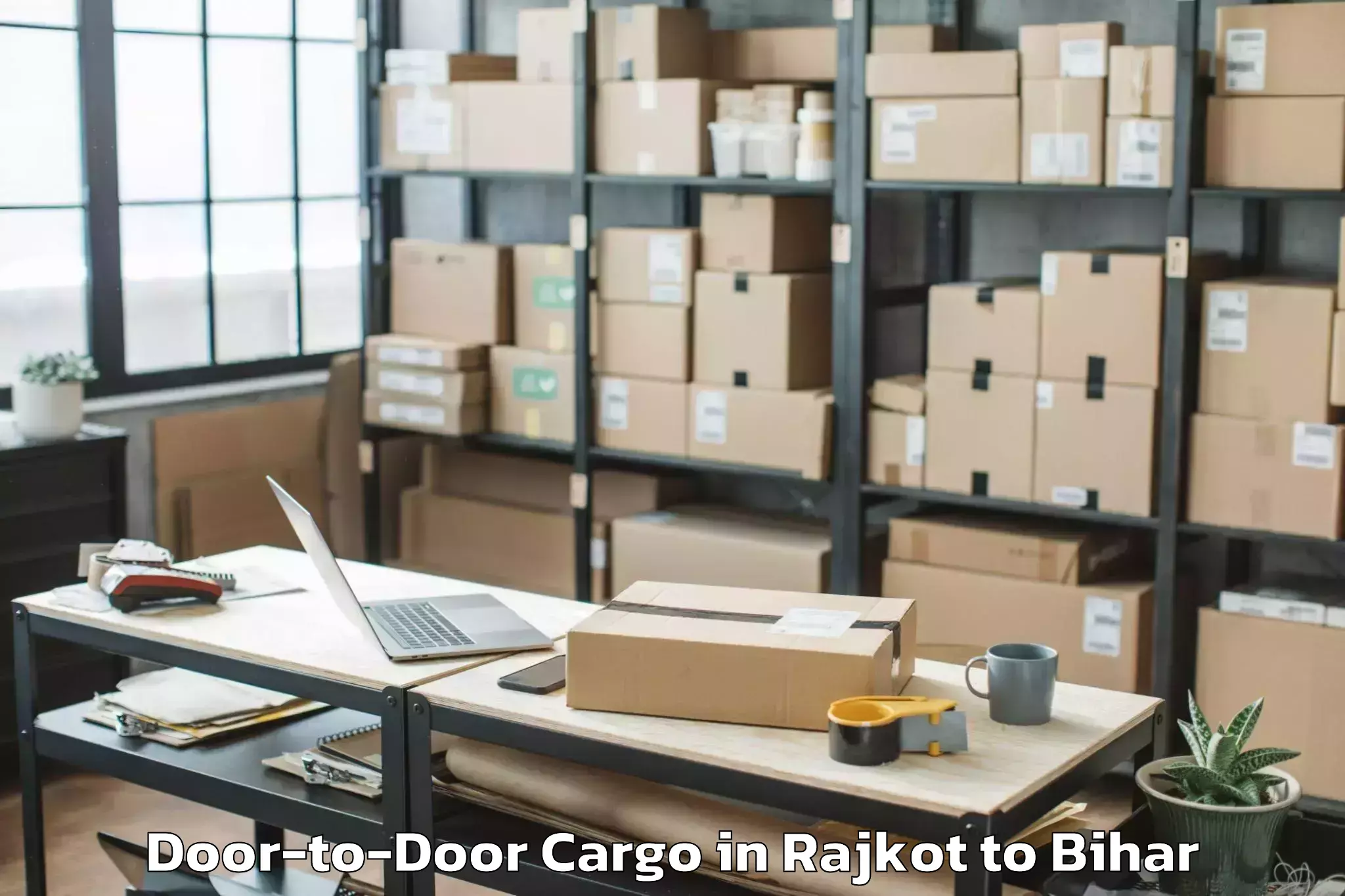 Top Rajkot to Bihar Door To Door Cargo Available